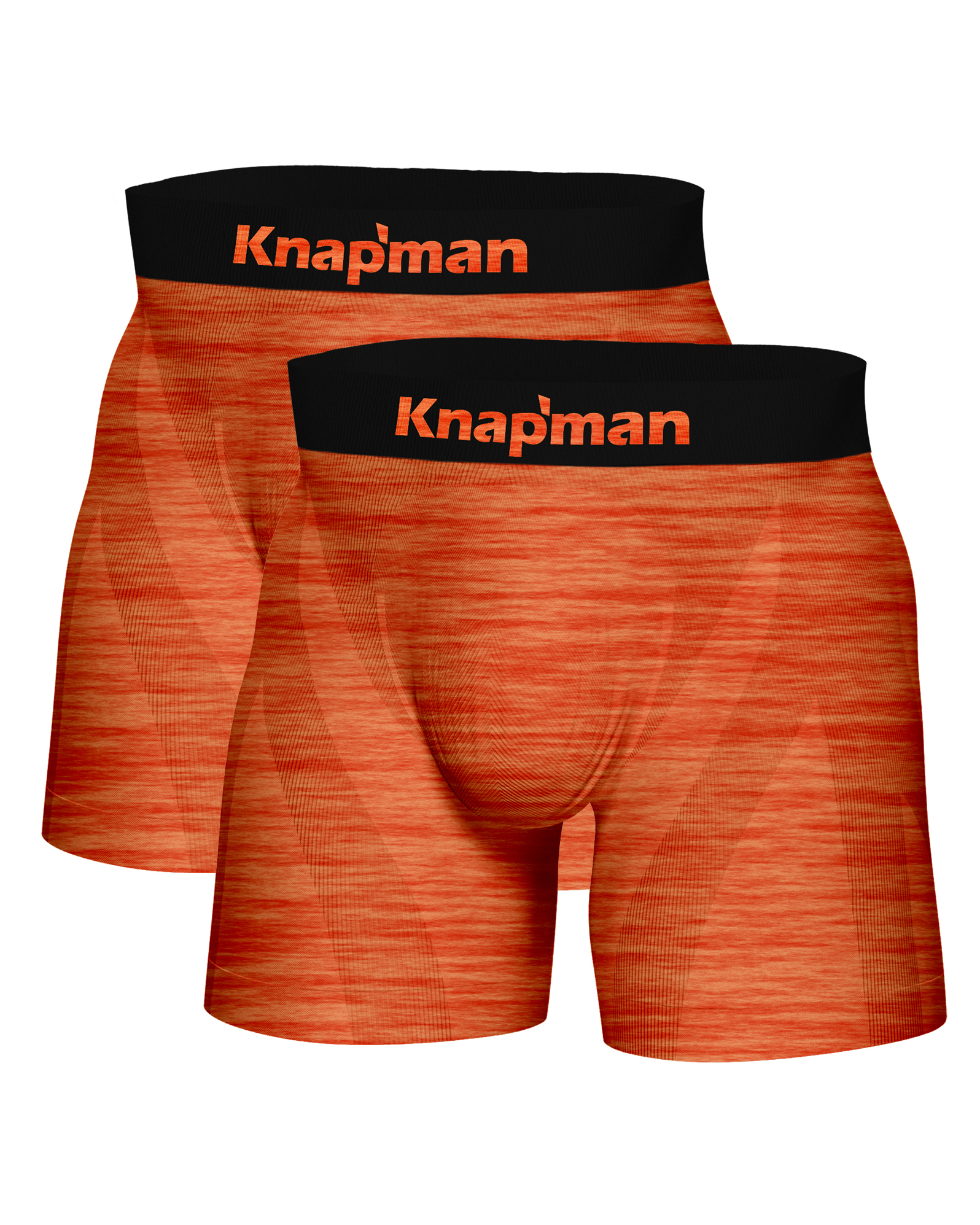 Knapman Ultimate Comfort Boxershort 3.0 Oranje Melange | Twopack