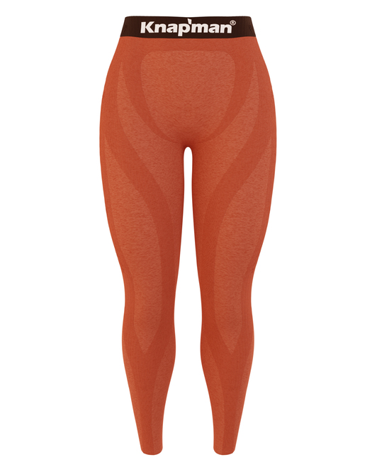 Knap'man FitForm Compressie Sportlegging | Oranje Melange