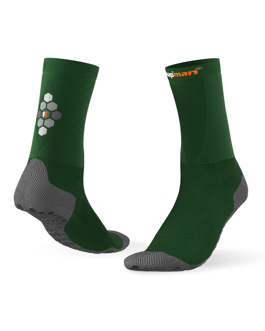 Knap'man HexGrip Sport Socks - Mid length - Groen