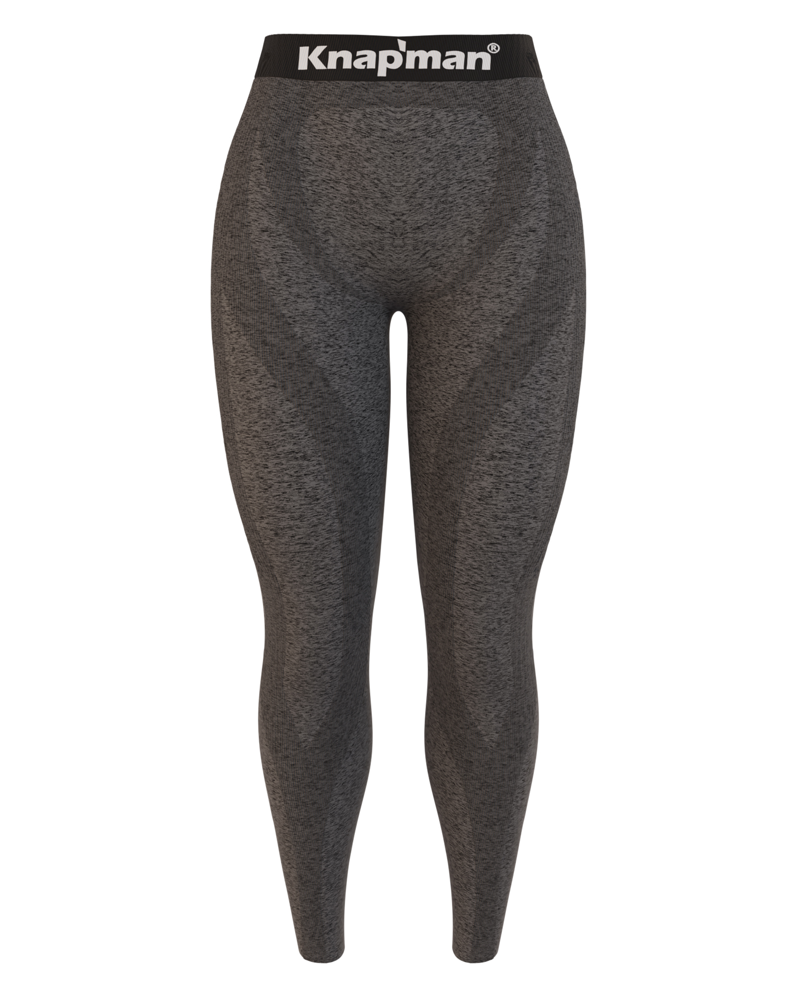 Knap'man FitForm Compressie Sportlegging | Grijs Melange