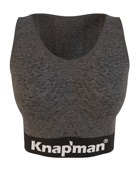 Knap'man FitForm Compressie Sporttop | Grijs melange