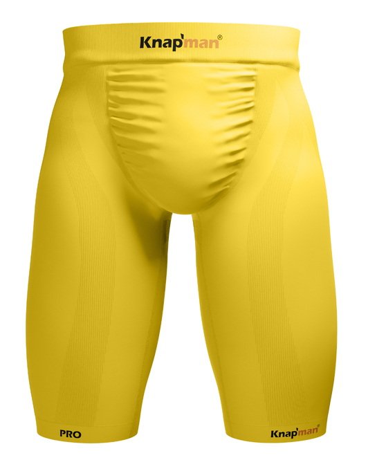 Knapman PRO Zoned Compression Shorts 45% Geel