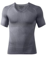 Knap'man Compressieshirt v-neck 2.0 grijs